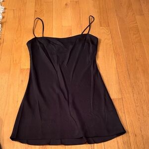 Frame Elegant Black Spaghetti Strap Slip Dress Size Small